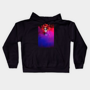 Scary halloween vampire witch Kids Hoodie